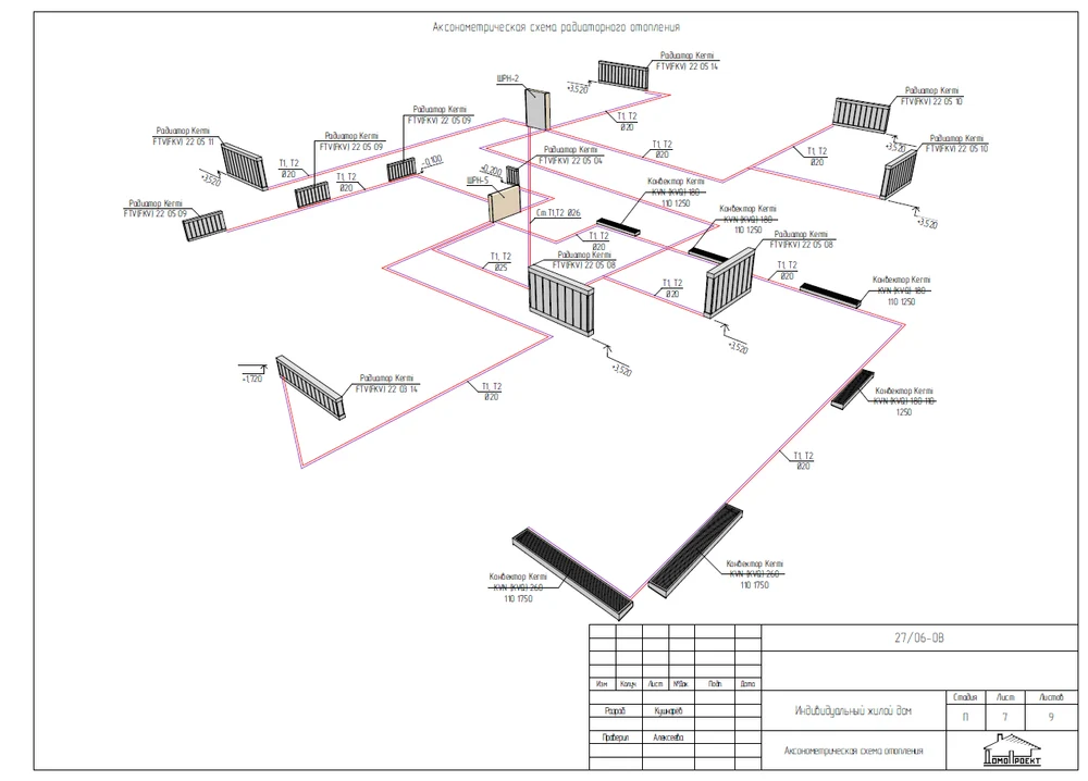 Этап 2. Комплексное проектирование инженерных систем с учетом ввода внешних коммуникаций в дом